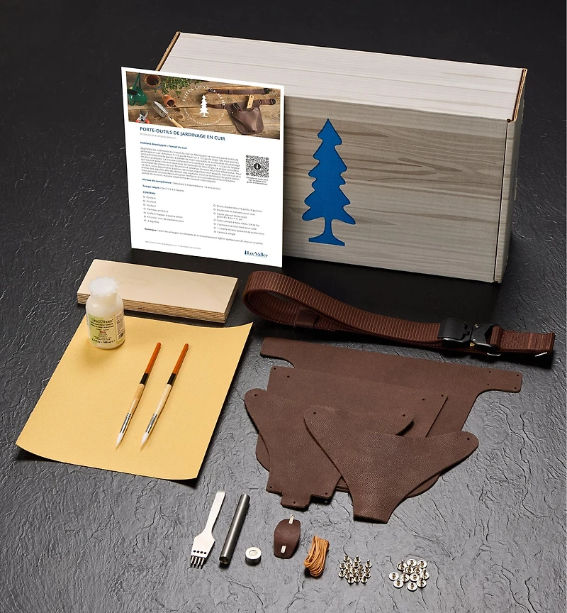 Trousse-projet pour porte-outils de jardinage en cuir