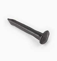 Black Steel Diamond-Head Forged Nails from Clouterie Rivierre