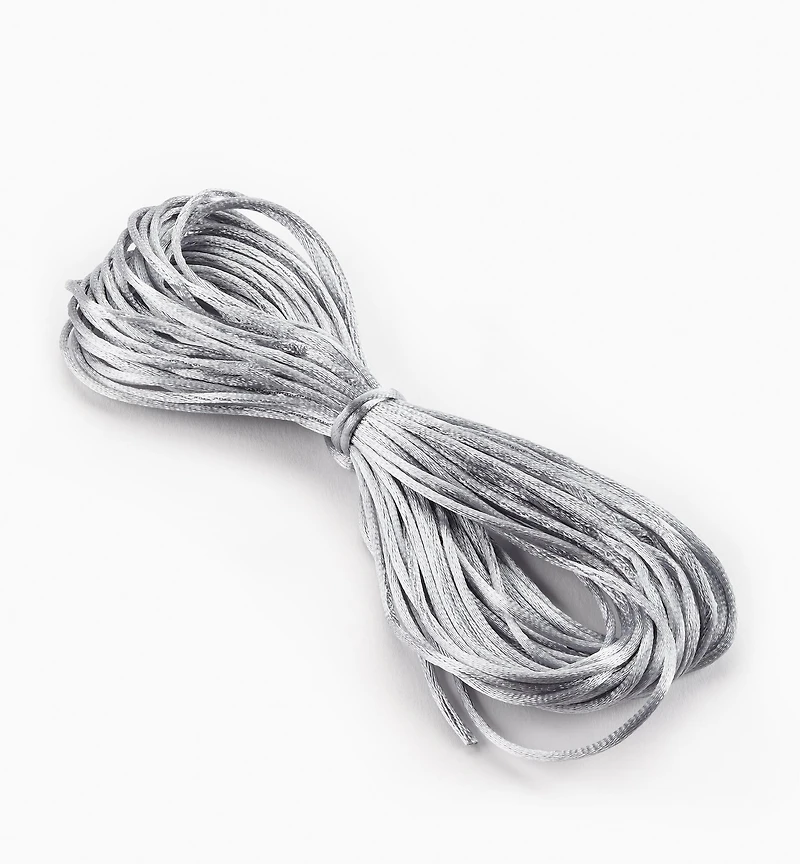 Cordons queue-de-rat de 1 mm en rayonne