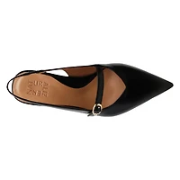 Women's Grayson Wide Width Sling Back Kitten Heel