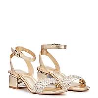 Women's Block Heel Woven Sandal