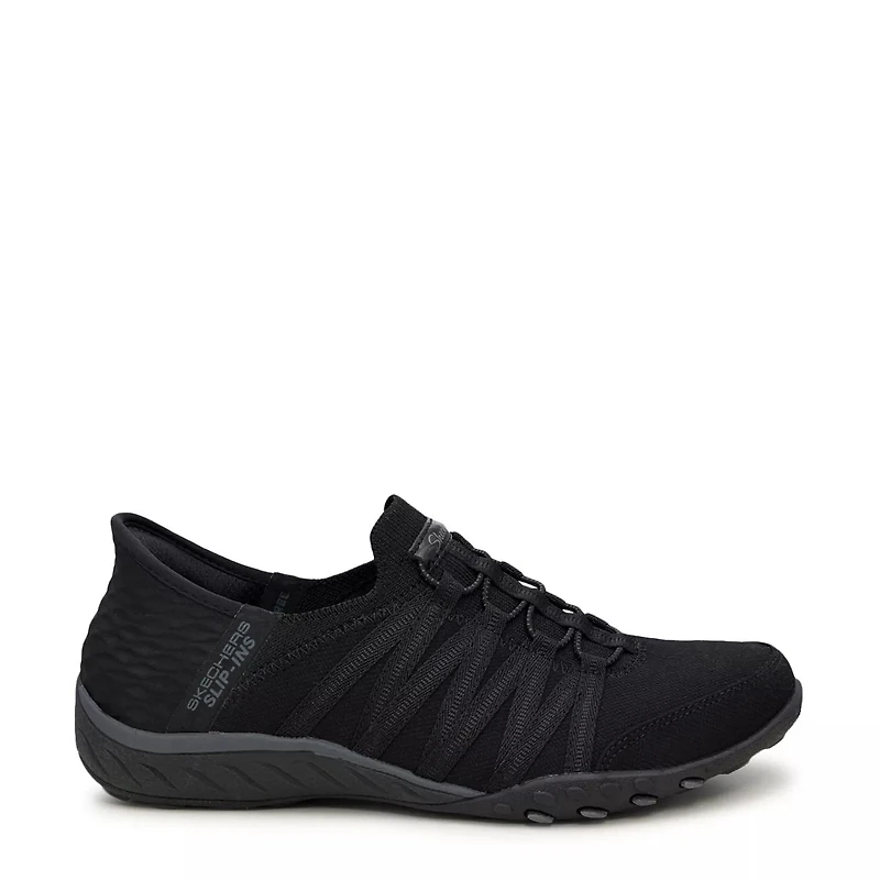 Women's Hands Free Slip-ins Relaxed Fit Breathe-Easy Roll-With-Me Sneaker