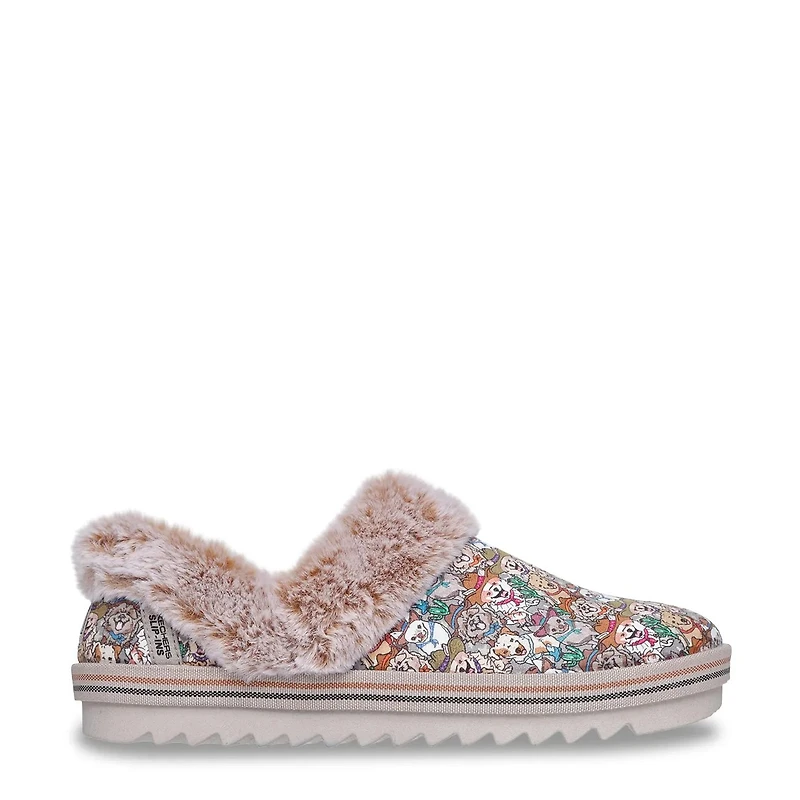 Women's Bobs Cozy Kiss Puppy Print Slipper