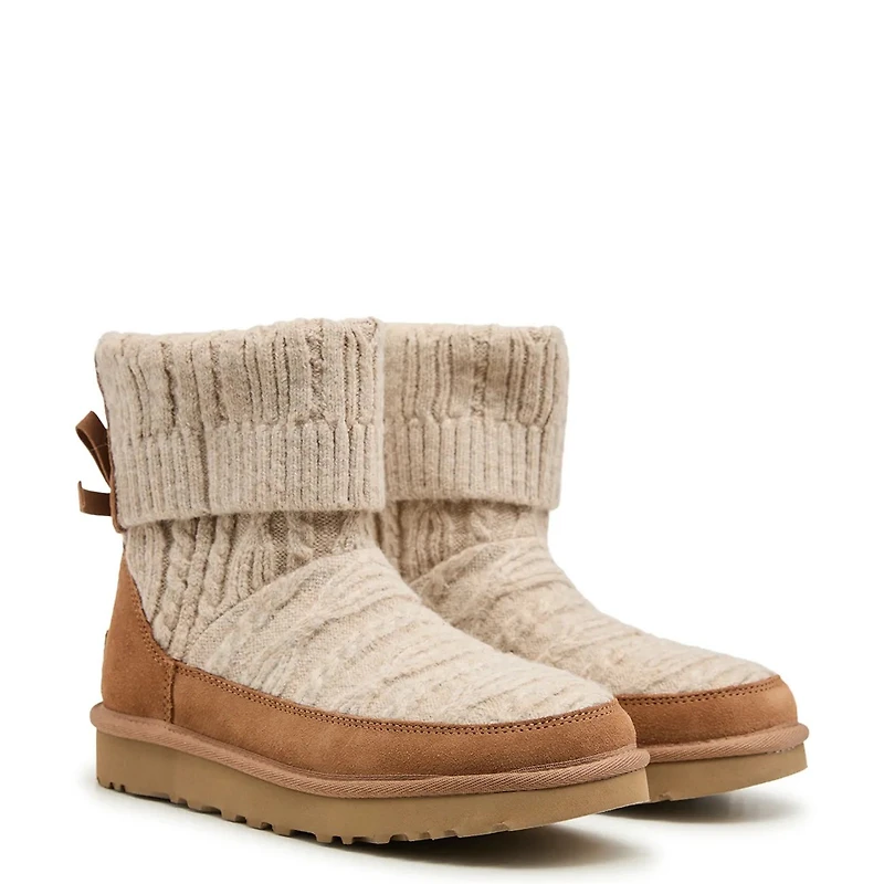 Women's Classic Mini Cabelle Knit Boots