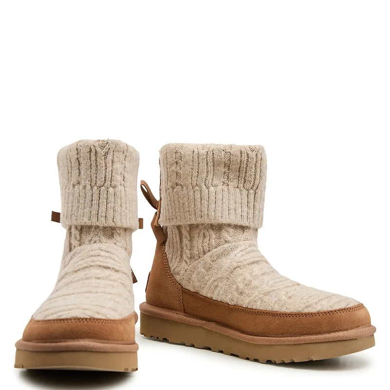 Women's Classic Mini Cabelle Knit Boots