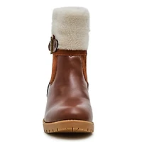 Cuffed Low Heel Waterproof Boot