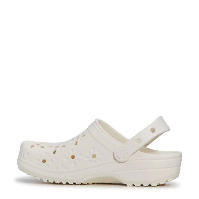 Unisex Classic Floral Cut Out Clog
