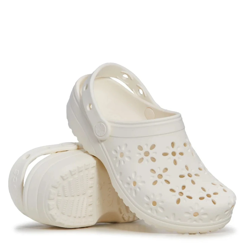 Unisex Classic Floral Cut Out Clog
