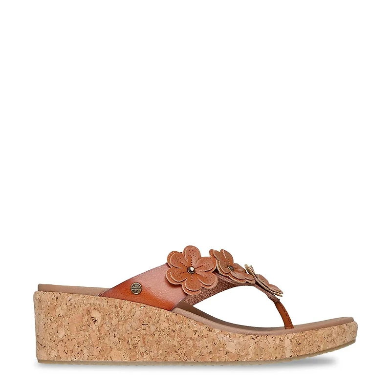 Cali Arch Fit Beverlee Rare Blossom Wedge Sandal