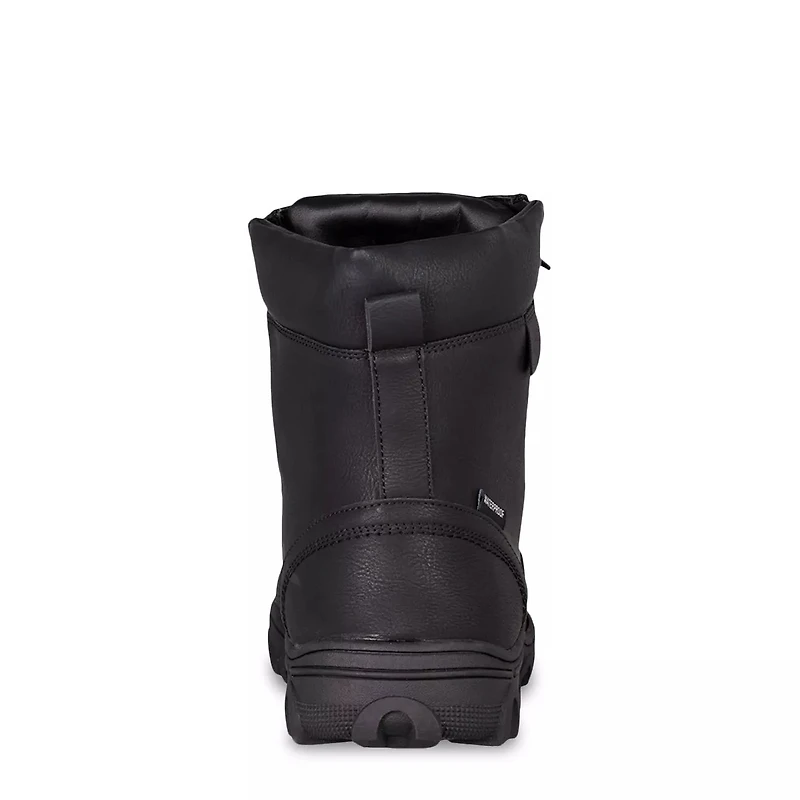 Men's Waterproof Lace-Up Ice Grip Clip Winter Boot
