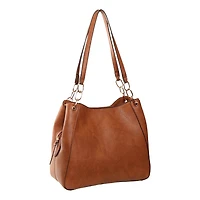 Triple Compartment Shoulder Bag