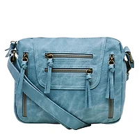 Pebble Multi-Zip Crossbody Bag