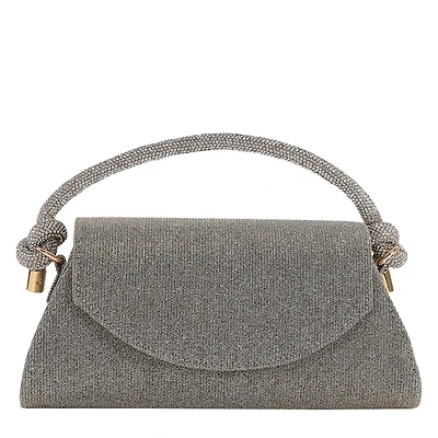 Foldover Knot Detail Clutch