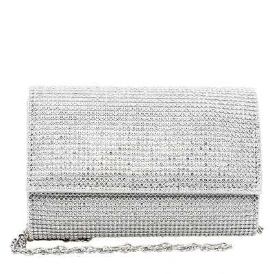 Foldover Rhinestone Clutch