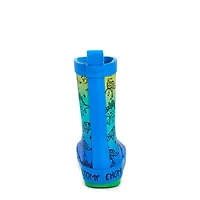 Toddler Boys' Waterproof Ombre Dino Rainboot