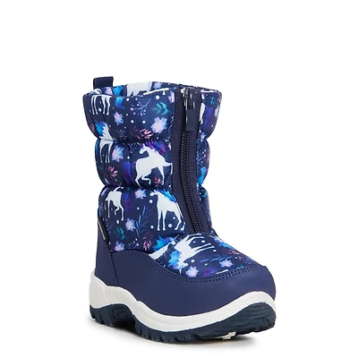 Toddler Girls' Unicorn Waterproof Winter Boot