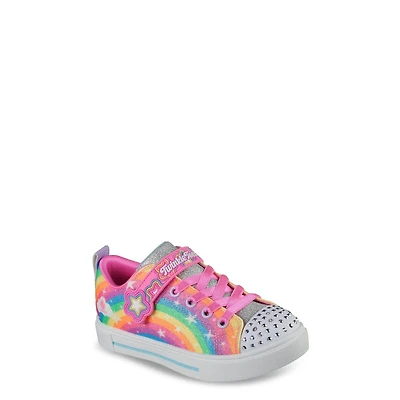 Youth Girls' Twinkle Sparks Glitter Rainbow Sneaker