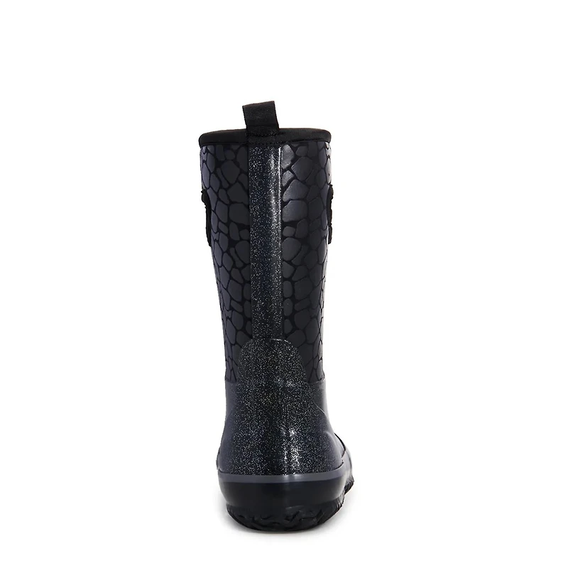 Youth Girls' Giraffe Print Waterproof Rain Boot