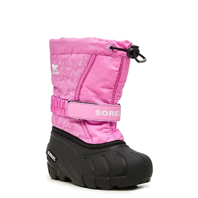 Youth Girls' Flurry Print Waterproof Winter Boot