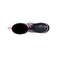 Youth Girls' Pink Stars Waterproof Winter Boot