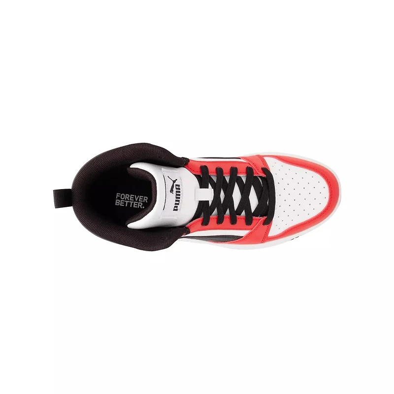 Youth Boys' Rebound V6 Mid Basketball Sneaker