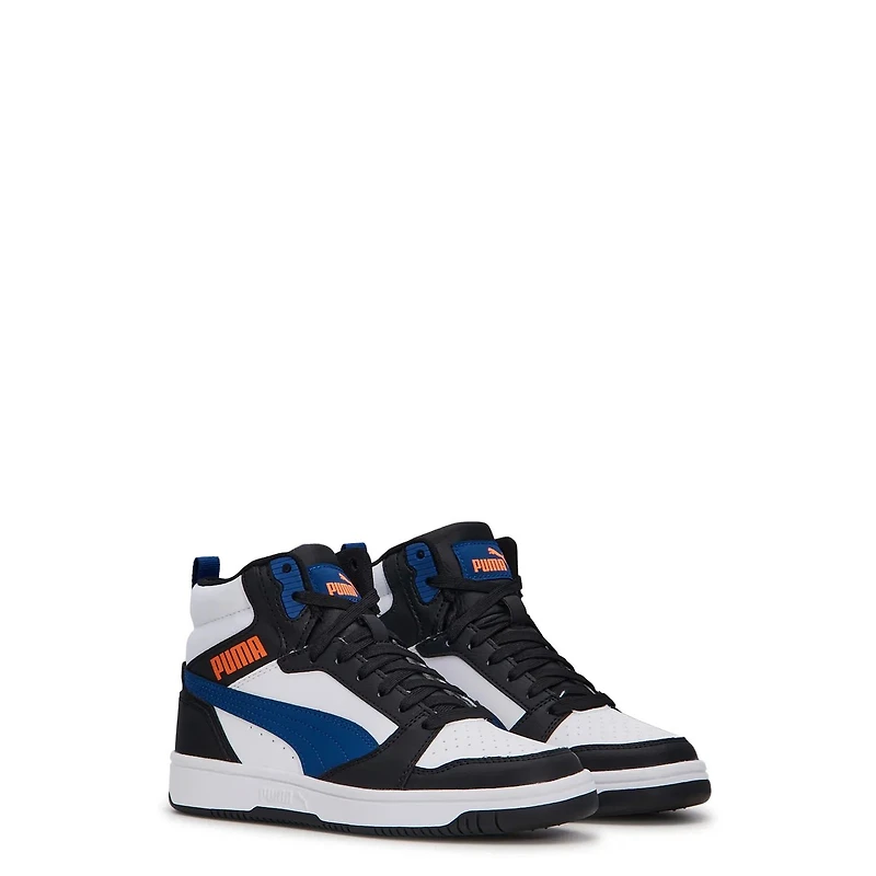 Youth Boys' Rebound V6 Mid Basketball Sneaker