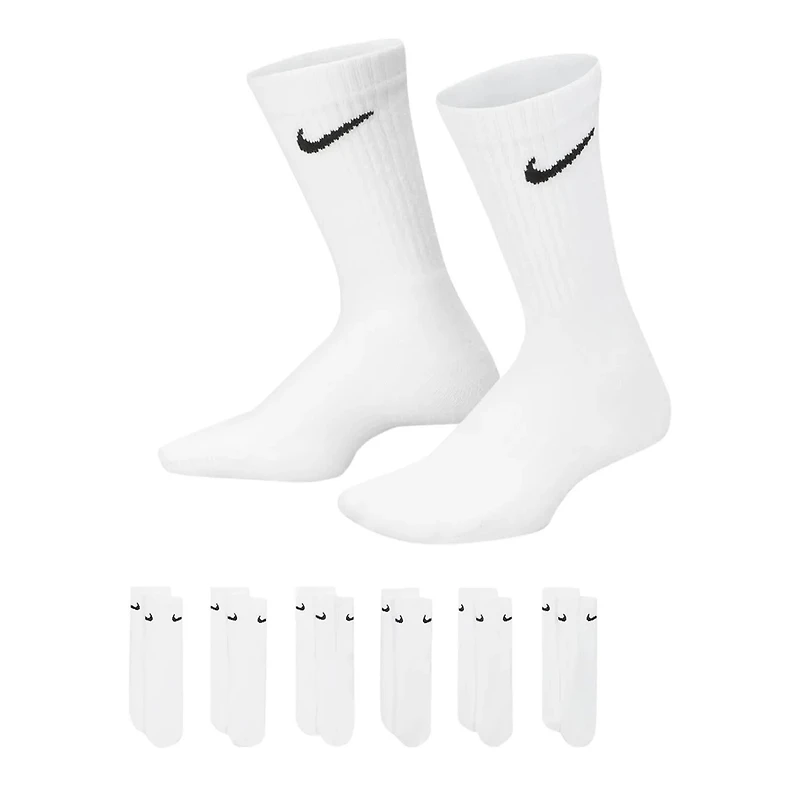 Nike Kids' Everyday 6 Pack Crew Socks