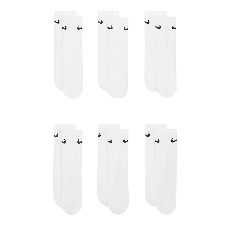 Nike Kids' Everyday 6 Pack Crew Socks