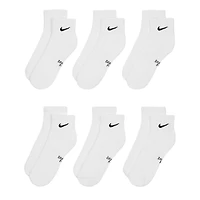 Nike Kids' 6 Pack Everyday Quarter Socks