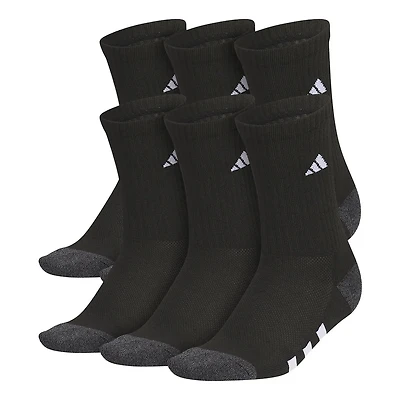 Boys' Cushioned 6-Pack Crew Socks