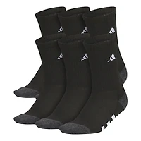 Boys' Cushioned 6-Pack Crew Socks