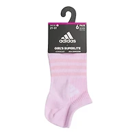 Girl's Cushioned 6PK No Show Socks