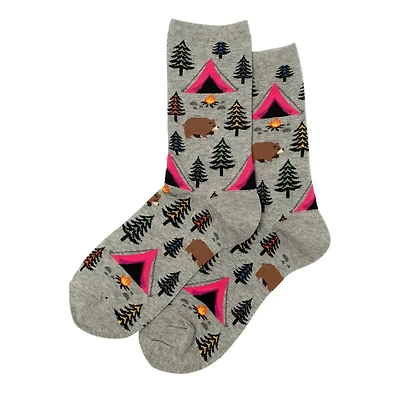 Womens' Canada Crew Bear Tent Socks