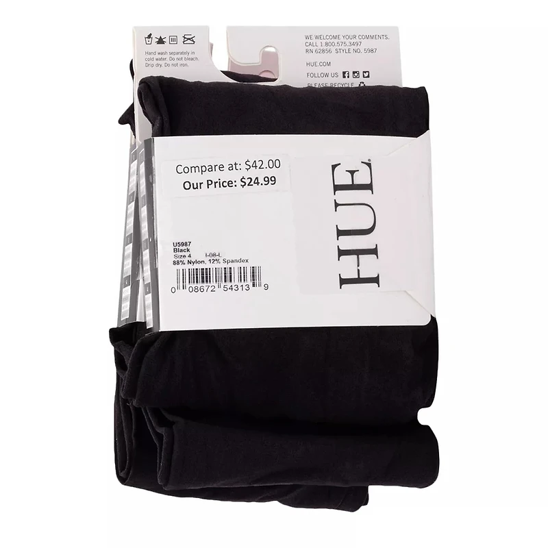 2-Pack Opaque Control Top Tights