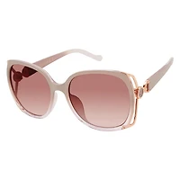Women's Squre Glam Metal Vent Sunglasses