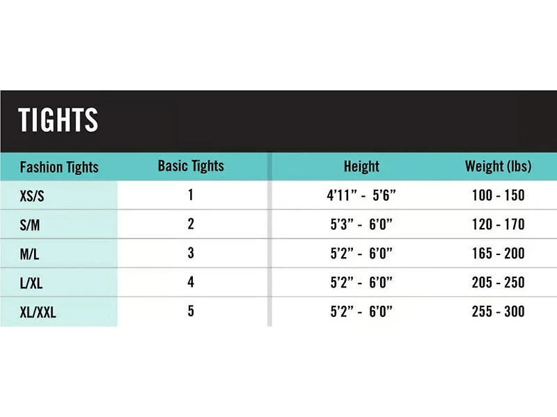 Control Top Women's Tights
