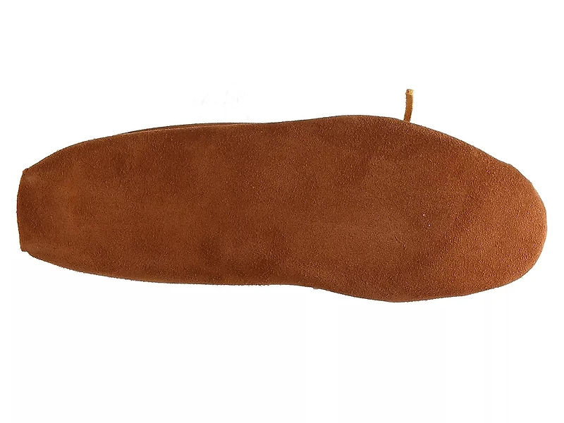Leather Laced Softsole Slipper