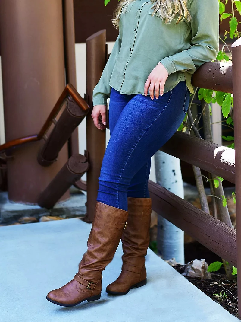 Spokane Wide Calf Riding Boot