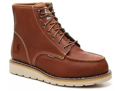 6-Inch Waterproof Steel Toe Wedge Work Boot - Men's