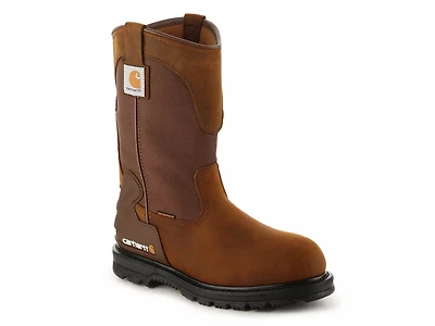 Heritage 11-Inch Waterproof Steel Toe Wellington Work Boot - Men's