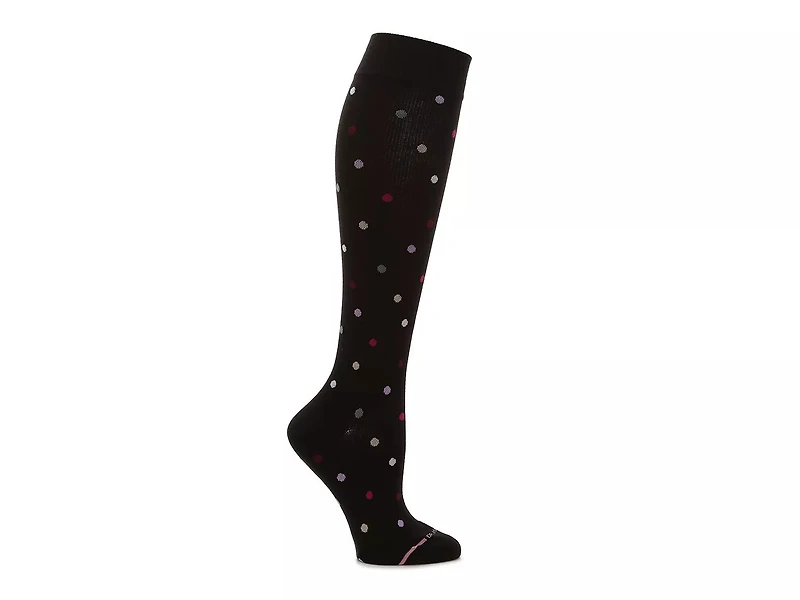 Dancing Dots Women's Compression Knee Socks
