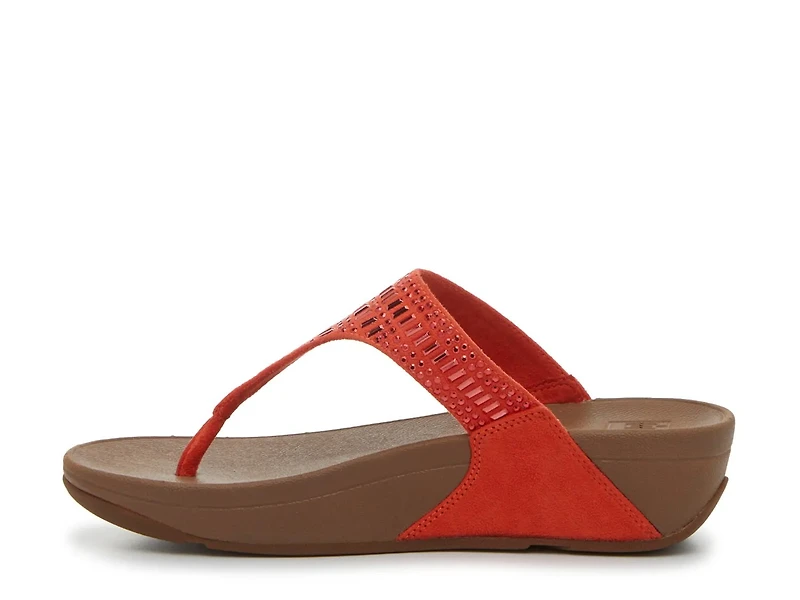 Incastone Wedge Sandal
