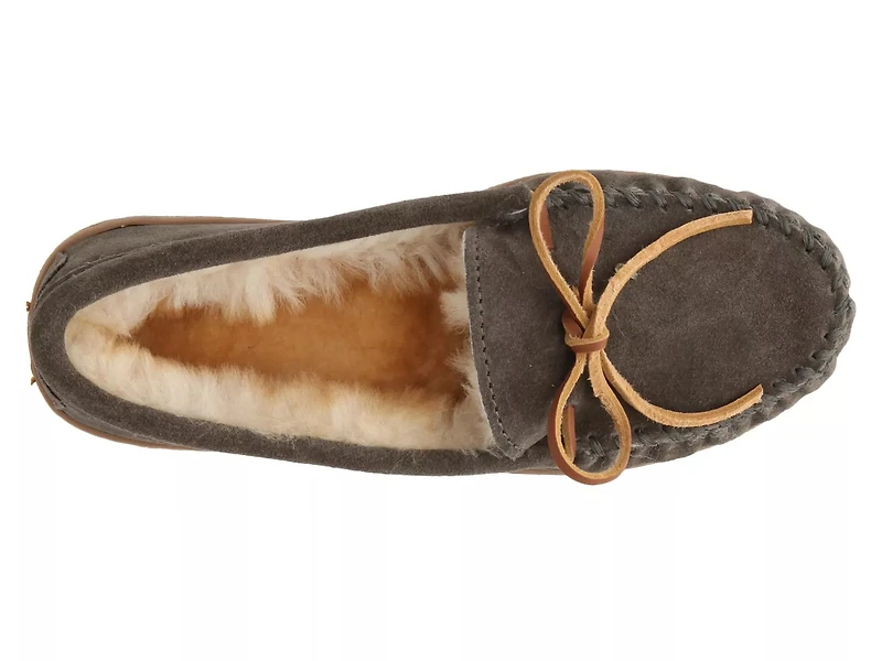 Sheepskin Hard Moccasin Slipper
