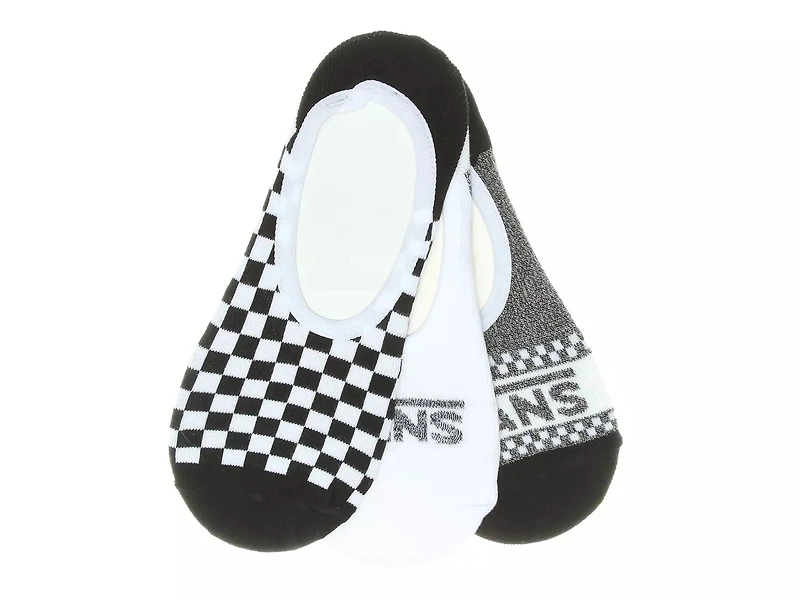 Basic Checks Women's No Show Liners - 3 Pack