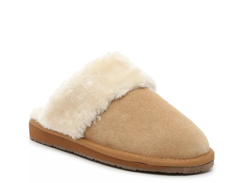 Shar Fur Trim Slipper
