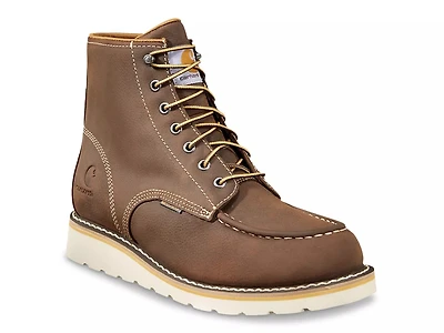 6-Inch Waterproof Steel Toe Wedge Work Boot - Men's