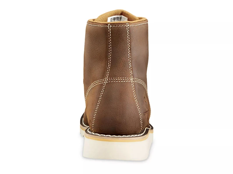 6-Inch Waterproof Steel Toe Wedge Work Boot - Men's