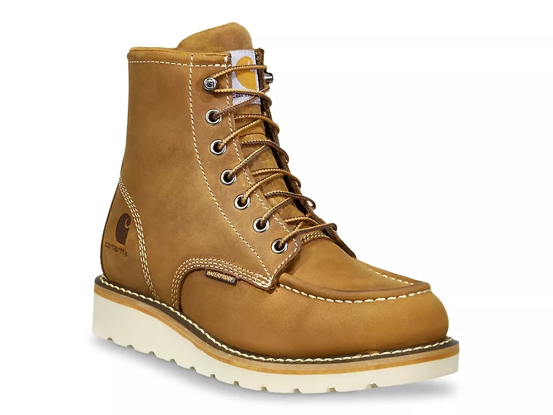Waterproof Steel Toe Wedge Work Boot - Women's