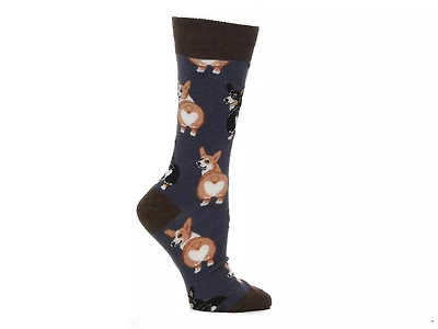 Corgi Butt Men's Crew Socks