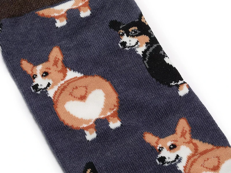 Corgi Butt Men's Crew Socks